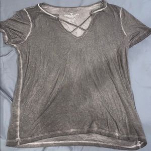 Gray Crossy Shirt
